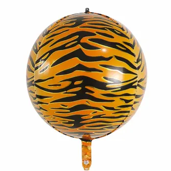 10/20pcs 4D Balóny Zvierat Balóny Leopard Zebra, Tiger, Žirafa Ballon Jungle Forest Zoo Safari Tému Narodeninovej Party Dodávky