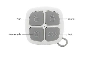 2/5/10pcs GS-RMC08 Prenosné Bezdrôtové Diaľkové Ovládanie 4 Tlačidlami Pre GSM Systém domáceho Alarmu Tlačidlo fobs