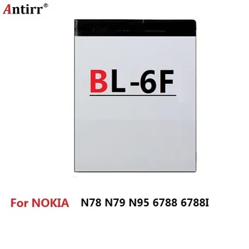 3,7 V 1200mAh BL-6F Telefón Náhradné Li-ion Batéria pre Nokia N78, N79, N95 6788 6788I BL6F batérie