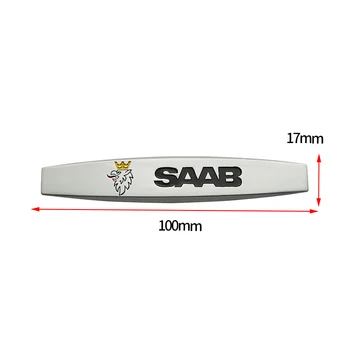 3D Kovové Odznak Zadné Znak Chvost nálepka Pre Saab 03-10 9-3 9-5 93 9-7X 9-2x 9-5x 9000 Scania logo Príslušenstvo Auto Styling