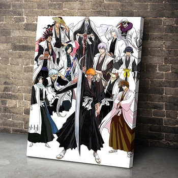 Anime Bleach Kurosaki Ichigo Obrázky HD Vytlačené Plátno Plagát na Stenu Umenie Maľba Nordic Obývacia Izba Modulárny Domova Rámovanie