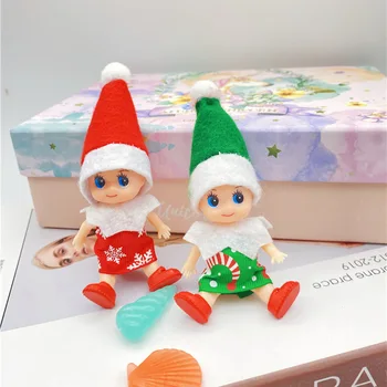 Christmas Elf Baby Doll Šťastné A Veselé Vianoce, Výzdoba Pre Domáce Knihy Polica Šťastný Nový Rok 2022 Deti Naviidad Darčeky Prospech Elf Bábika