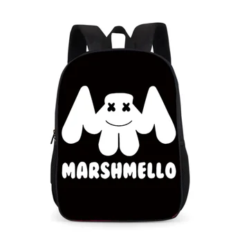 DJ Marshmello 12 Palcový Cartoon Batoh Detí, Školské Tašky pre Chlapcov, Dievčatá Škôlky Tašky Batoľa Batoh Deti Bookbag