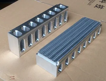 Hliníkový blok presnosť práce CNC zosilňovač radiátor 320 dĺžka 90 výška 60 šírka
