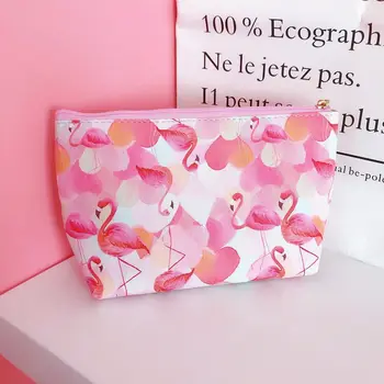 ISKYBOB Hot Predaj 1PC Roztomilý Flamingo, Aby Do Vrecka, Pink Panther Kozmetické Puzdro Peňaženky Ženy Cestovanie Toaletná Prípade Organizátor