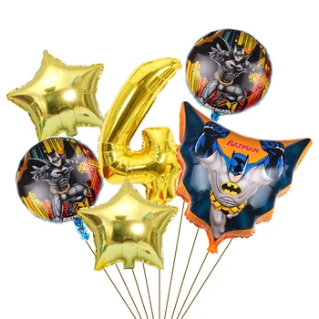 Karikatúry Batman Hliníková fólia hélium balón 32-palcový čísla Baby sprcha chlapec Detí, narodeniny, party dekorácie deti hračky