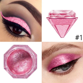 Kvapalina Eyeshadow make-up Žiarivých Diamond Dlhotrvajúci Hodvábne Kozmetické pre Ženy, Dámy, Dievčatá, MH88