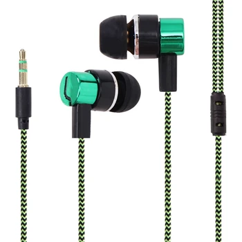 Nová In-Ear Stereo Slúchadlá Pletená Drôt Headset Športové Slúchadlá Drôtové Ovládanie Super Bass Univerzálny