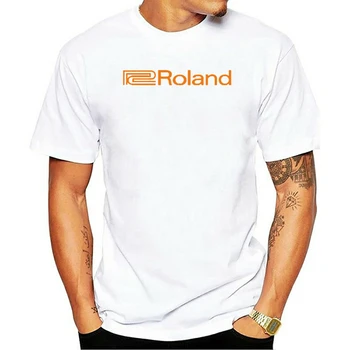 Roland Logo T Shirt Hudby Systémy Audio Audiophile Retro Analógový Syntetizátor Krátke Rukávy O Neck T Košele