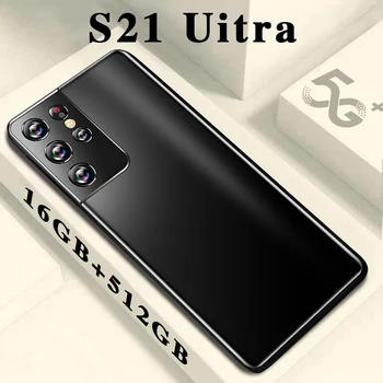 Smartphony S21 Ultra 16+512 gb diskom 6800mAh Odomknutá Mobilné Telefóny 6.1 Palcový Celulares Globálna Verzia Galaxy 5G mobilné telefóny
