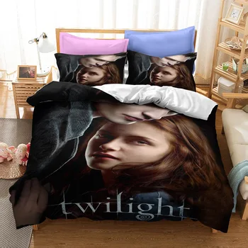 Twilight Série 2/3PC posteľná bielizeň Nastaviť EÚ jednoduché Dvojité Kráľ AU jednoduché Dvojité Film Série Deka Kryt obliečka na Vankúš bytového Textilu