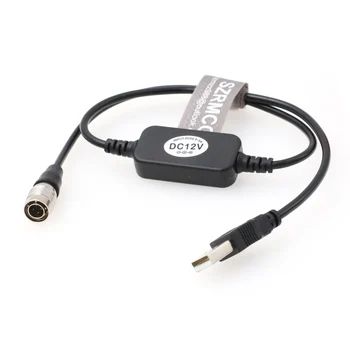 USB 5V 2A Mobile Power Bank na Hirose 4 Pin s Boost 12V Kábel pre Zvukové Zariadenia 688 644 633 Zoom F4 F8 Zaxcom