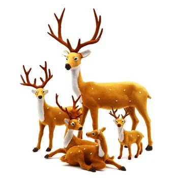 Vianočné Jeleň Umelé Vianočné Elk Plyšový Sob Veselé Ozdoby Na Vianočný Stromček Adornos De Navidad Darček Nový Rok Tovaru