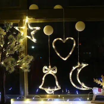 Vianočné Rozprávky Svetlá Vlkovcový Led Reťazec Svetlá Star Garland na Okno Opony Krytý Strom Dekorácie Halloween Svadba Svetlo