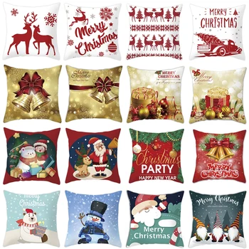 Vianočné Vankúš Veselé Vianočné Dekorácie pre Domov 2021 Vianočné Ozdoby Vianočné Darčeky Navidad Noel Šťastný Nový Rok 2022