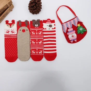 Vianočný Dekor Ženy Bežné Ponožky Zimné, Vianočné Ponožky Jeleň Bavlna Cartoon Udržať V Teple Roztomilé Lady Dievčenské Ponožky Nový Rok Darček 2022