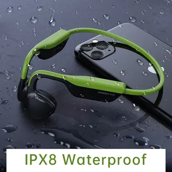 YC Kostné Vedenie zvuku pre Slúchadlá, 8G Pamäť IPX8 Vodotesné MP3 Prehrávač Nie-v Ušiach, Potápanie, Plávanie Slúchadlá s Mikrofónom pre Xiao Sony