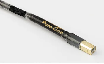 【Pureline] vyzýva Canare L-4E6S Hifi usb dac kábel usb b typ c Stereo kábel 6N OFC Údajov digitálny audio Kábel pre mobilný telefón dac