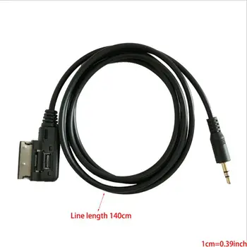 1pc Music Interface AMI MMI 3,5 mm audio MP3 AUX Adaptér Kábel Pre vw Pre audi A3 A4 A5 A6, A8, Q3 Q5 Q7 DY001