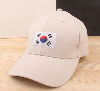 2017 fashion golf chlapci kórejský vlajka klobúk Bavlna šiltovku Snapback hip hop ženy casquette Bežné Gorras šport klobúk