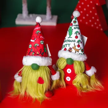2022 Nové Módne Vianoce Zelená Zlodej Anonymný Gnome Santa Tulipán Rudolf Bábika Pre Domáce Darčeky, Ozdoby Strana Dodávky