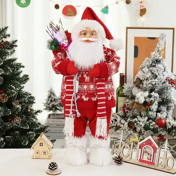 2022 Vianoce, Vianočné Dekorácie Santa Claus Hračky, Domáce Výzdoba Vianočného Stromčeka Biele Fúzy Plyšové Hračky Ornament Nový Rok Navidad Natal