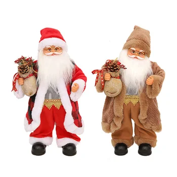 50 Vianočné Ozdoby Santa Claus Bude Žiariť Vianočné Bábika Spievať a Tancovať Dovolenku Dar navidad Domáce Dekorácie Vianoce