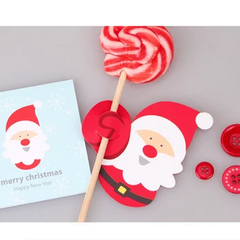 50Pcs Santa Claus Papier Lízatko Darčekový Balíček Decor Jačmeň Cukru Karty Candycane Tovaru, Vianočné Dekorácie, Domáce Stranu Navisad