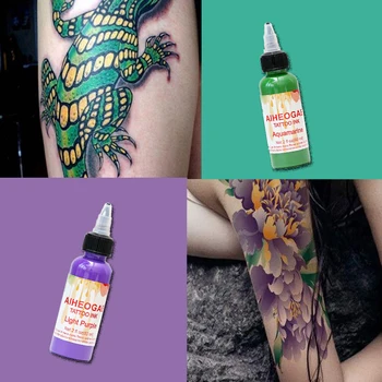 60ML/Fľaša Tetovanie, Pigmentové Atramenty Bezpečné Trvalé Tetovanie Farby Dodávky pre Telo Kozmetické Tetovanie Umenia pre Tetovanie Profesionálne Použitie 1pc