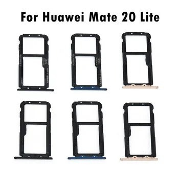 Black Blue Gold Pre Huawei Mate 20 Lite Micro Sim Karty Držiteľ Otvoru Zásobníka Výmena Adaptérov Pre Huawei Mate 20 Zásuvka Na Kartu Sim