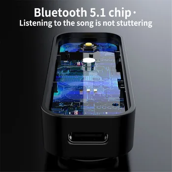 Bluetooth 5.1 Vysielač, Prijímač 2 in1 Jack Bezdrôtový Adaptér 3,5 mm Audio AUX Adaptér Pre Auto Audio Music Aux Handsfree Headset