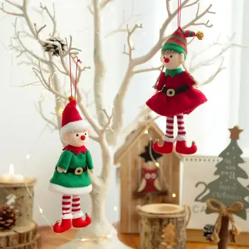 Christmas Elf Bábika Prívesok Vianočný Strom Visí Ozdoby, Vianočné Dekorácie Pre Domov Firmware Nový Rok 2022 Deti Hračky Elf Bábika