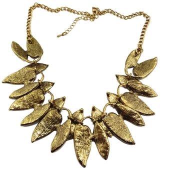 Hot predaj módne retro štýl zlaté zliatiny dutý list náhrdelník Európskych a Amerických romantickom štýle divoký temperament lady neckla