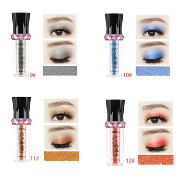 Jeden Valec Farba Eyeshadow palety Lesk Pigment Loose Powder Očné tiene make-up Kórea kozmetika nahé leskom paleta