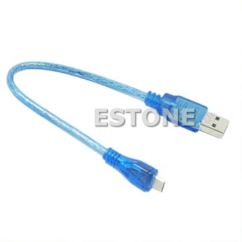 Krátky USB 2.0 A Samec B Male Micro 5 Pin Kábel, Vysoká Rýchlosť modrá