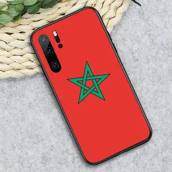 Maroko Vlajka erbom coque kryt funda Telefón puzdro Na Huawei Y5 Y6 II Y7 Y9 PRIME 2018 2019 NOVA3E P20 PRO P10 Česť 10