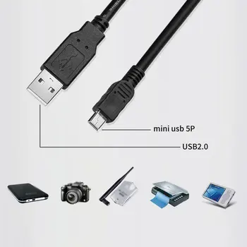 Mini USB Kábel Mini USB Dátový Riadok Rýchle USB Line Nabíjačka, Kábel Na Prenos Údajov na Pevnom Disku, Vstavané Telefón Nabíjanie