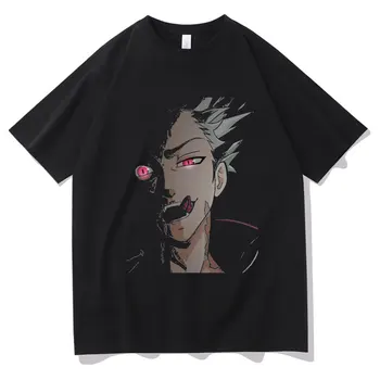 Móda Harajuku Sedem Smrteľných Hriechov T-shirt Japonsko, Manga Tričko Fox Hriech Chamtivosť Oblečenie Zákaz Krátkym Rukávom Letné Mužov Tričko
