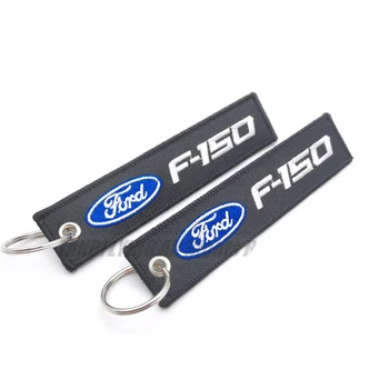 Móda Keychain Výšivky Tlačidlo Prstene Retiazky Prispôsobiť Osobné Darčeky Auto Kláves S Logom Držiak Pre Ford Auto Keyring