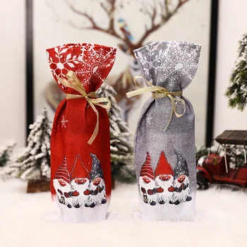 Nový Rok je Výzdoba, Vianočné Fľaša Vína Zahŕňa Vianočné Šaty, Sukne Fľaša Vína Dekorácie, Vianočné Dekorácie pre Domov Noel