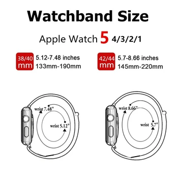 Nylon Slučky Popruh pre apple hodinky kapela 44 mm 40 mm 45 mm 41mm 38mm 42mm pás náramok correa Watchband iWatch serie 3 5 6 se 7 band