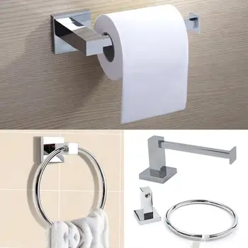 Prsteň a Toaletný Papier Držiteľ Nastaviť Kúpeľňa Hardware Set pre Kúpeľňa Uterák Rack Uterák Vešiak na Stenu