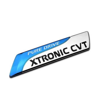 Pure Drive XTRONIC CVT Znak, Odznak 3D Auto Nálepky Odtlačkový Auto Styling pre Nissan Qashqai X-trail krčma pri ceste Tenna Tiida Slnečný Poznámka