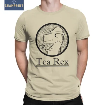 Pánske T-Shirts Čaj Rex Vintage Čistá Bavlna Tričká Krátky Rukáv Košele T O Krk Topy Obrázok