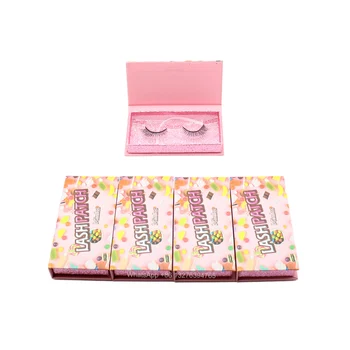 Ružová LashPatch Rias Úložný Box Ručné 3D Noriek Mihalnice S Obaly Prázdne Candy Lash Box 25 mm Noriek Mihalnice Prípade