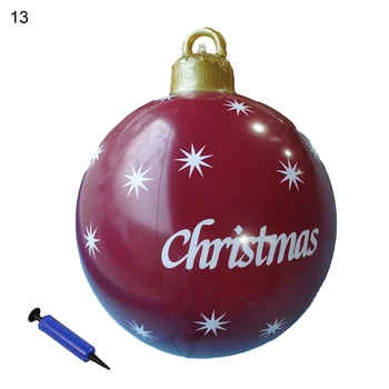Vianočné Gule Nafukovacie Vianočné Gule Pružná PVC, Odolný proti Roztrhnutiu Ozdoby na Vianočný Stromček Loptu pre Vonkajšie Ornament