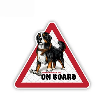 Výstražné Znamenie Bernese Horský Pes, Auto Nálepky Psa na Palube Obtlačky chranenim Dekorácie Odtlačkový PVC,12 cm*10 cm