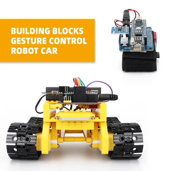 Zhiyitech Nového Auta Upgrade Tank Robot Pre Arduino Projektu Deti Kit Nano Robotické Vzdelávacie Robot Programovateľné Auta