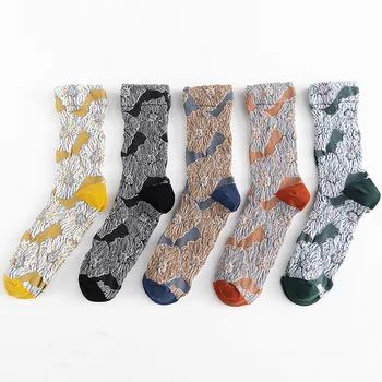 Ženy to Krásne Ryby Kvet Ponožky Módne Tvorivé Novinka Haldy Bavlnené Ponožky Japonská Dievča Roztomilý Harajuku Vintage Ponožky